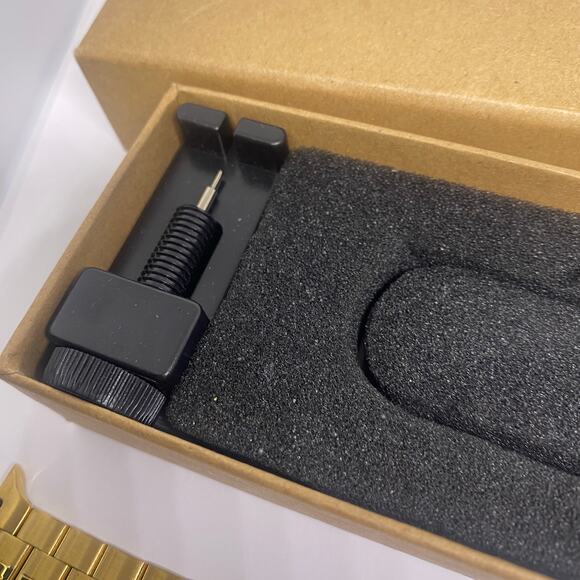 Gold Tone Stainless Steel Apple Watch Libra Gemini band 38/40mm - Picture 12 of 12